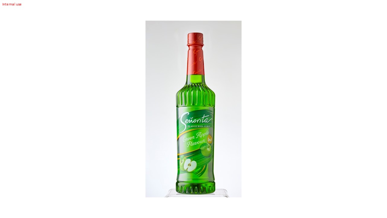 Senorita - Green Apple Syrup เซนญอริตา น้ำเชื่อมแต่งกลิ่นกรีน แอปเปิ้ล 750ml. (1 ขวด)